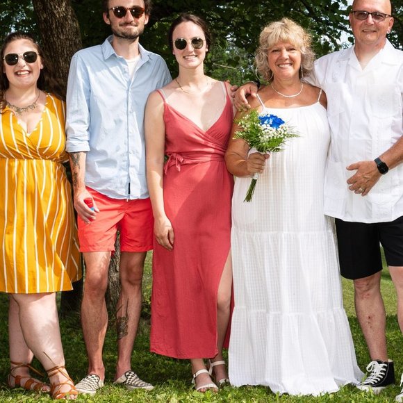 *Lost in Linen Pink V Neck Wrap  Spaghetti Strap Dress - Picture 1 of 5